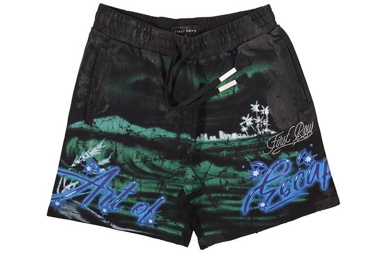 FIRST ROW ART OF ESCAPE WAVE SHORTS (FRB2574:BLACK)