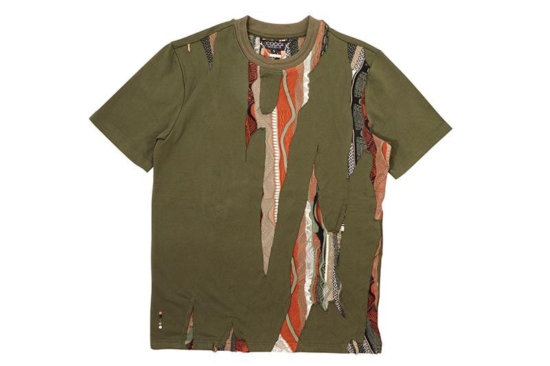 COOGI SWEATER PIECED T-SHIRTS (CG-KT-032:OLIVE)