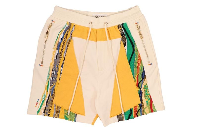 COOGI SWEATER PIECED FLEECE SHORTS (CG-KB-045:IVORY)