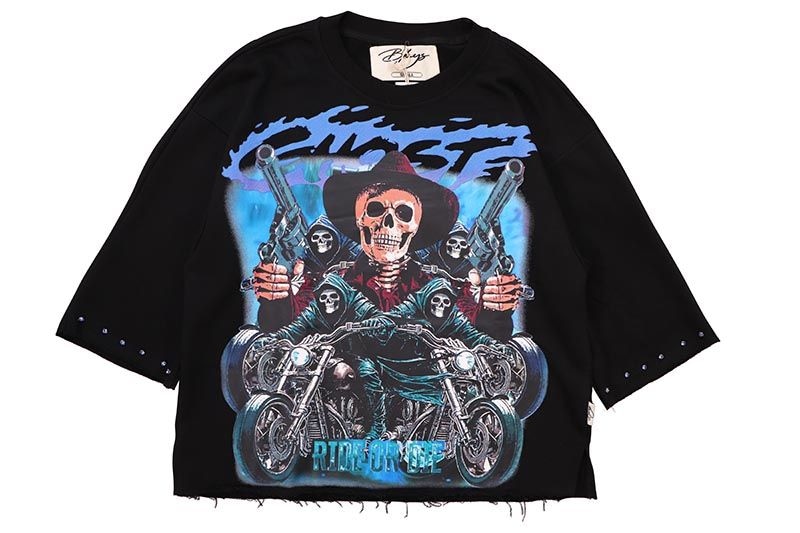BKYS GHOST CROPPED TEE (T1260:BLACK)
