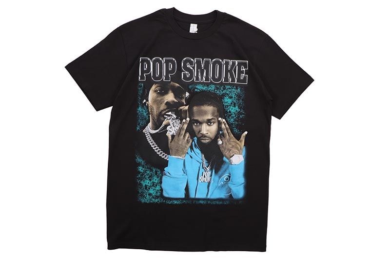 HOUSE OF TEES POP SMOKE CHAIN T-SHIRT (BLACK)