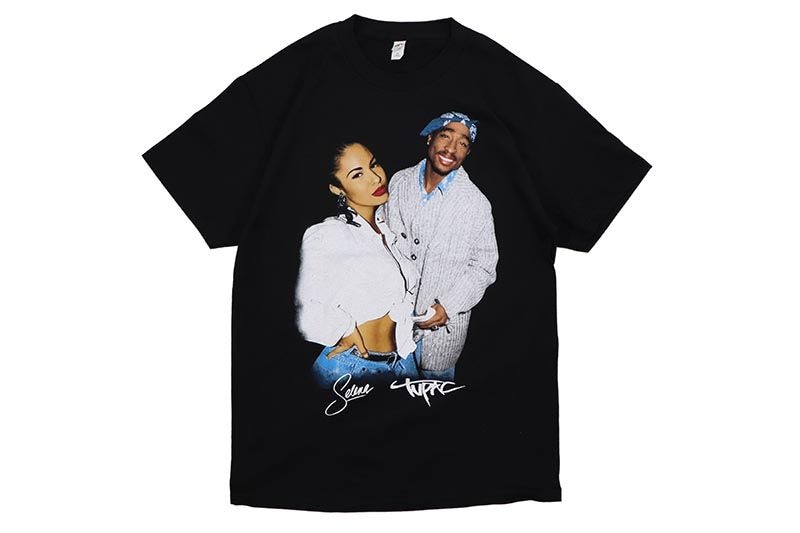 HOUSE OF TEES SELENA 2PAC GRAPHIC T-SHIRT (BLACK)