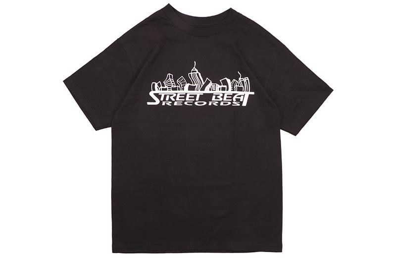 CLASSIC MATERIAL NY STREET BEAT RECORDS T-SHIRTS (BLACK)