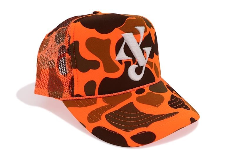 CLASSIC MATERIAL NY NY ALL DAY TRUCKER (NEON ORANGE CAMO)