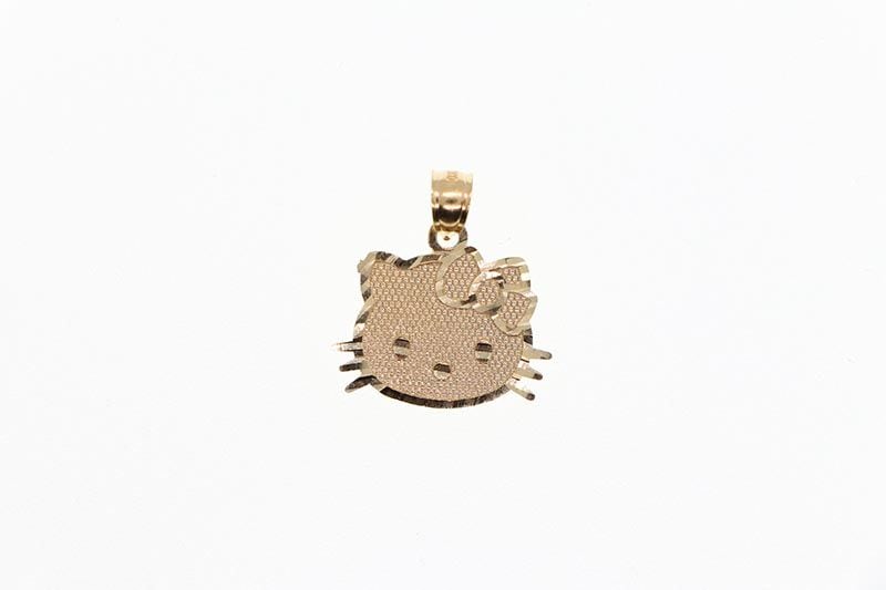 10K KITTY FACE CHARM