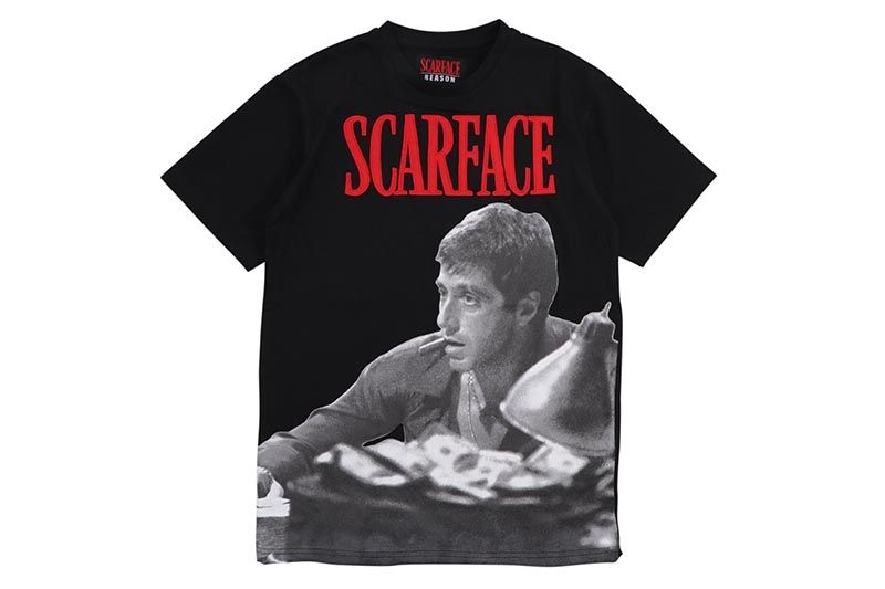 REASON CLOTHING SCARFACE TEE (SF-184:BLACK)