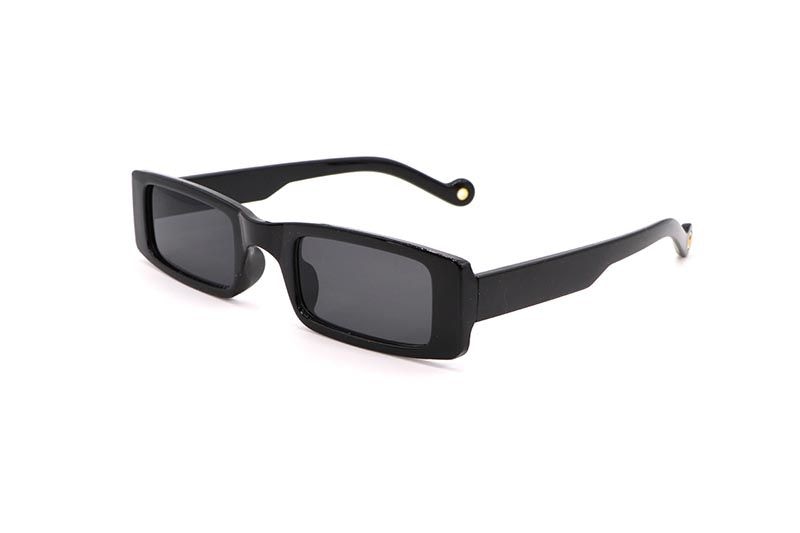 KD EYEWEAR SMALL RECTANGLE SUNGLASSES (BLACK)