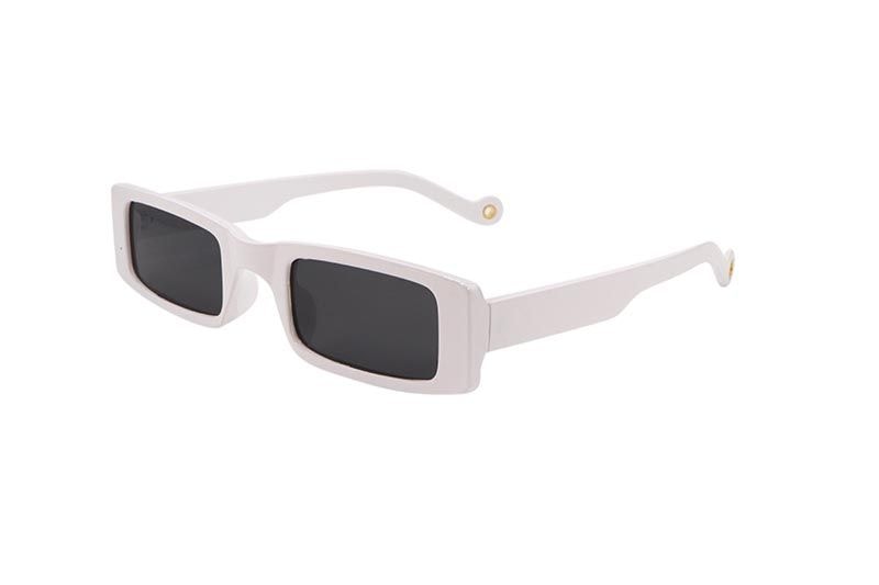 KD EYEWEAR SMALL RECTANGLE SUNGLASSES (WHITE)