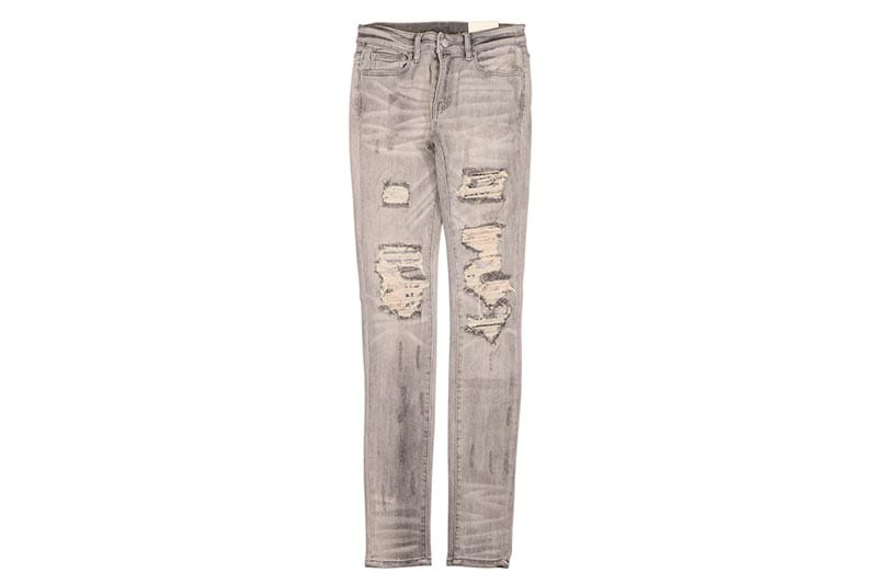 完売品MNML ミニマル X284 MOTO SKINNY DENIM [I] X284 MOTO SKINNY DENIM -GREY- | WALKIN STORE WEB SHOP