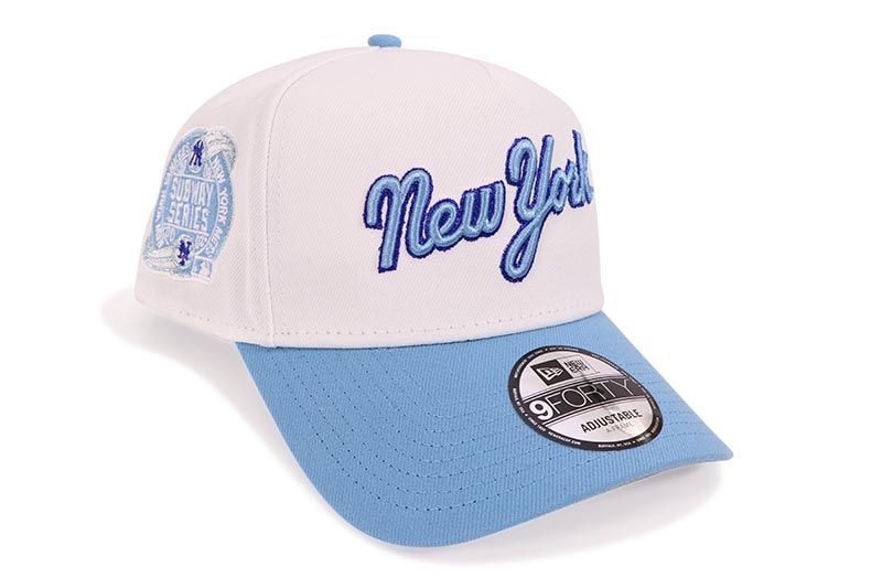 NEW ERA NEW YORK METS 9FORTY AF ADJUSTABLE CAP (2000 SUBWAY SERIES SIDE PATCH/GREY UNDER VISOR/WHITE SKY)