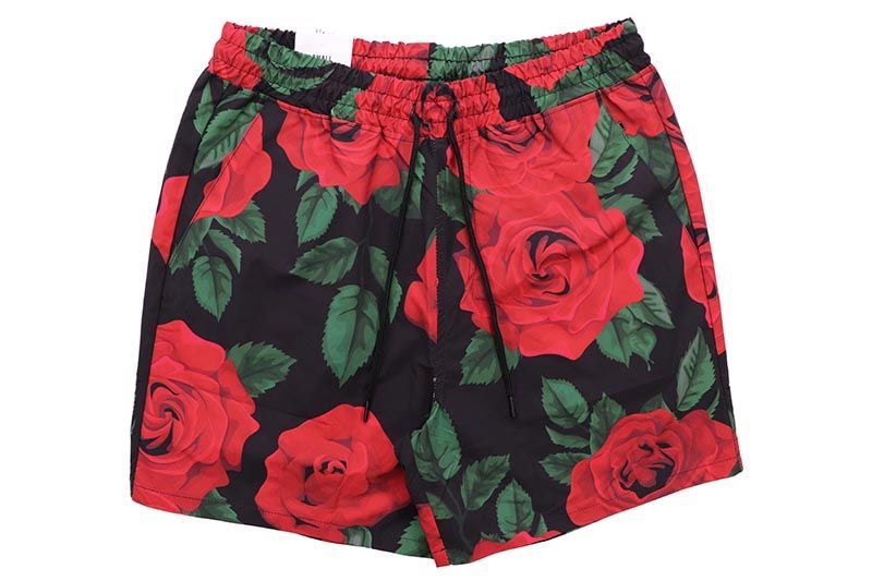 REBEL MINDS ROSE AOP BORD SHORTS (151-916:BLACK)