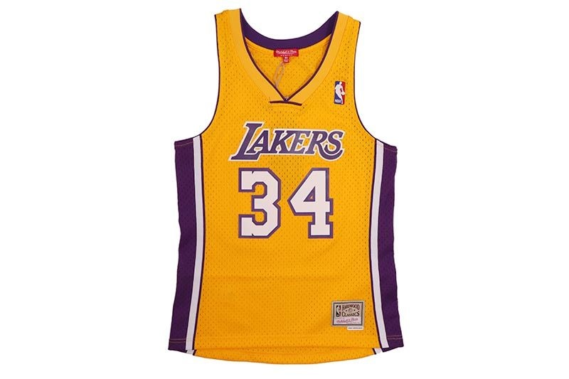 MITCHELL & NESS WOMEN'S SWINGMAN JERSEY (LOS ANGELES LAKERS/SHAQUILLE O'NEAL/#34/1999:GOLD) NNBJEL18120-LAL99SON