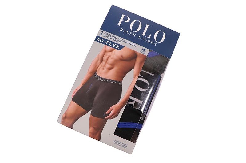 POLO RALPH LAUREN 4D-FLEX COOLING MICROFIBER BOXER BRIEF 3-PACK (LBBBP3-8ZG)