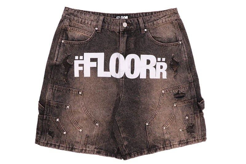 floor914 ハーフパンツペイント FLR914 usdrip drip floor914 ハーフパンツペイント FLR914 usdrip drip - メルカリ