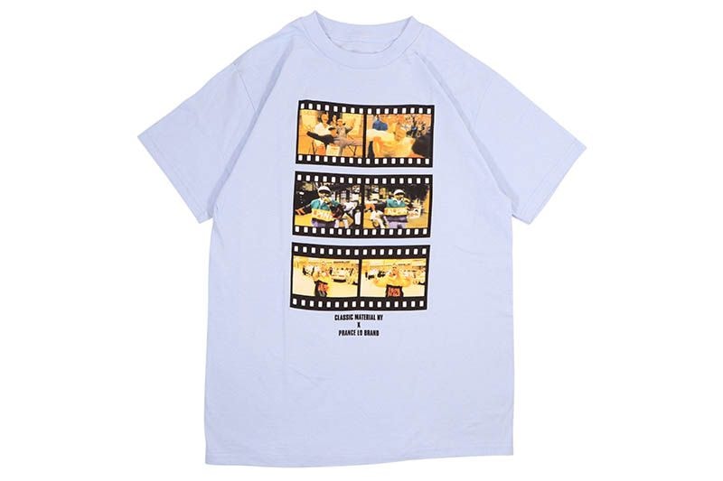 CLASSIC MATERIAL NY X PRANCE LO BRAND T-SHIRTS (POWDER BLUE)