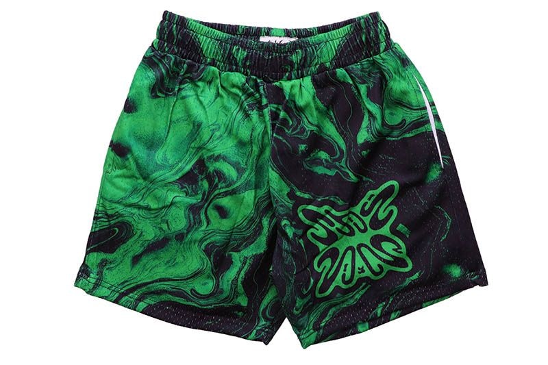 SB STUDIOS SB MULTICOLOR SHORTS V4 (GREEN/BLACK)