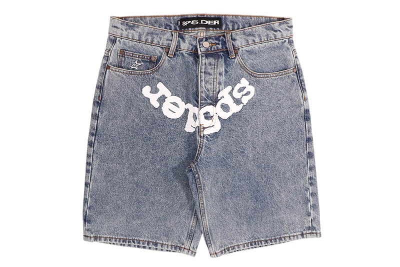 prjctレザーパンツ 購入履歴あり goar.archive sp5der SP5DER OG LOGO DENIM PATCH SHORT | Brand,S-Z,SP5DER | GROWAROUND