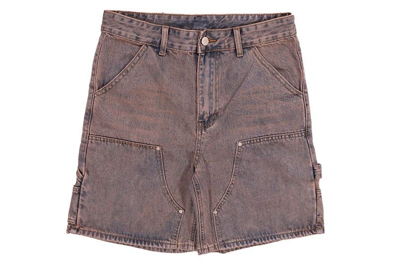 STEALTH RUST WASHED JEAN CARPENTER SHORTS