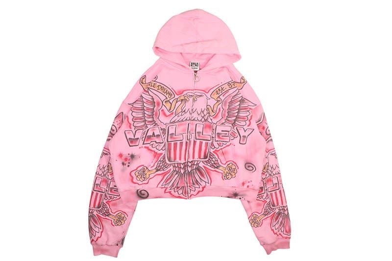 VALE THE AMERICAN DREAM PT3 FT JUELZ SANTANA ZIP HOODIE (PINK)