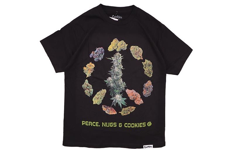 COOKIES PEACE NUGZ TEE (BLACK) CM252TSP24