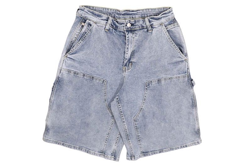 PRO CLUB HEAVYWEIGHT DOUBLE KNEE CARPENTER SHORT (LIGHT STONEWASH) 52PC0602