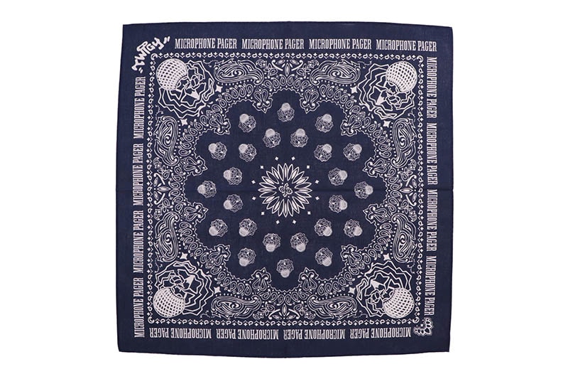 NAVY】MICROPHONE PAGER “MAD MIC” BANDANA | Brand,M-R