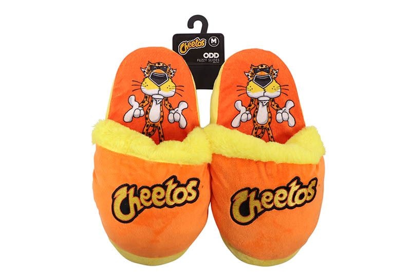 ODD SOX CHEETOS FUZZY SLIP-ON SLIPPERS (33594FSL:ORANGE)