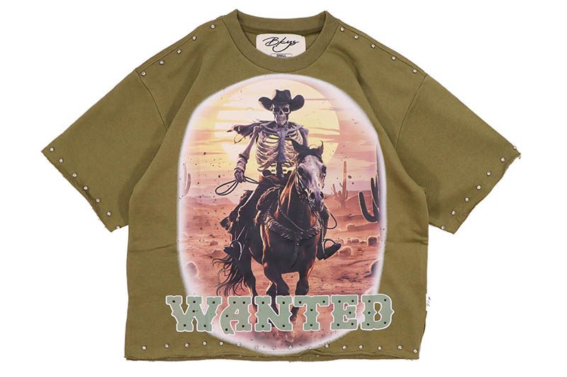 BKYS COWBOY CROPPED TEE (T1298:OAK)