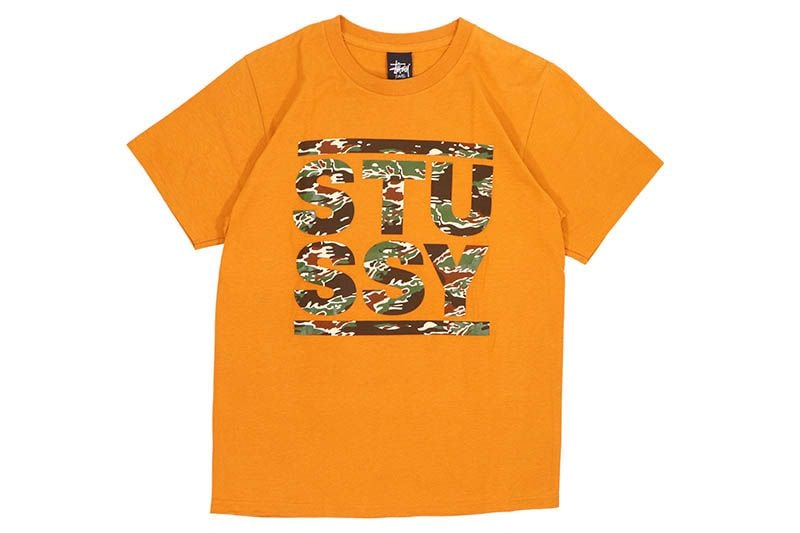 STUSSY CAMO TEE (ORANGE) 1903381