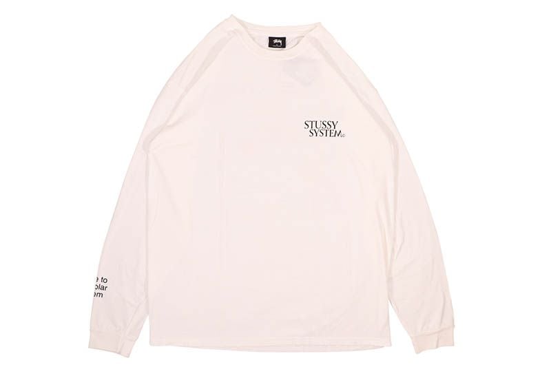 STUSSY SOLAR SYSTEM PIGMENT DYED LS TEE (NATURAL) 1994645