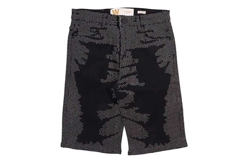 W BY WAIMEA RHINESTONE SHORTS (M7526D:JET BLACK)
