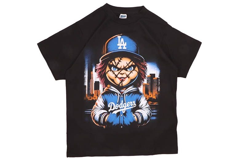 HOUSE OF TEES CHUCKY LA DODGERS T-SHIRT (BLACK)