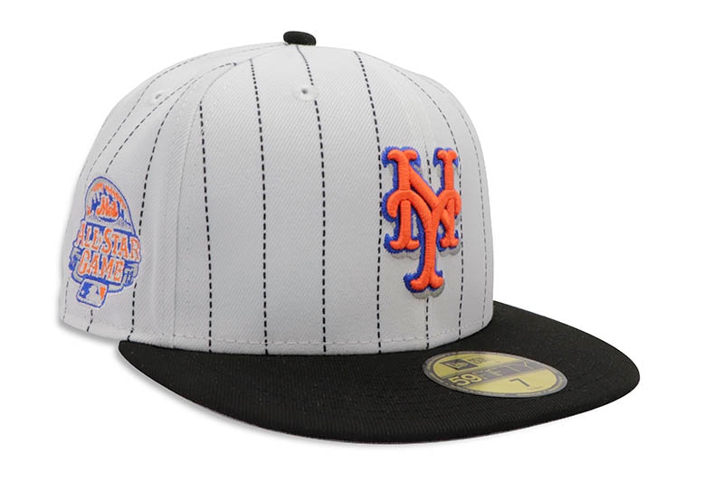 NEW ERA NEW YORK METS 59FIFTY FITTED CAP (2013 ALL-STAR GAME SIDE PATCH/GREY UNDER VISOR/WHITE PINSTRIPE) 14693475