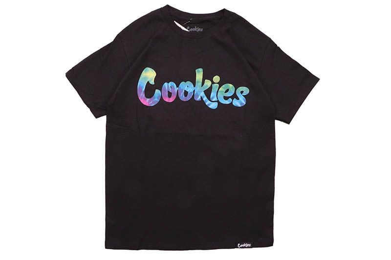 COOKIES ORIGINAL LOGO TEE (BLACK/MULTI TYE DYE) 1564T6661 CM232TSP01