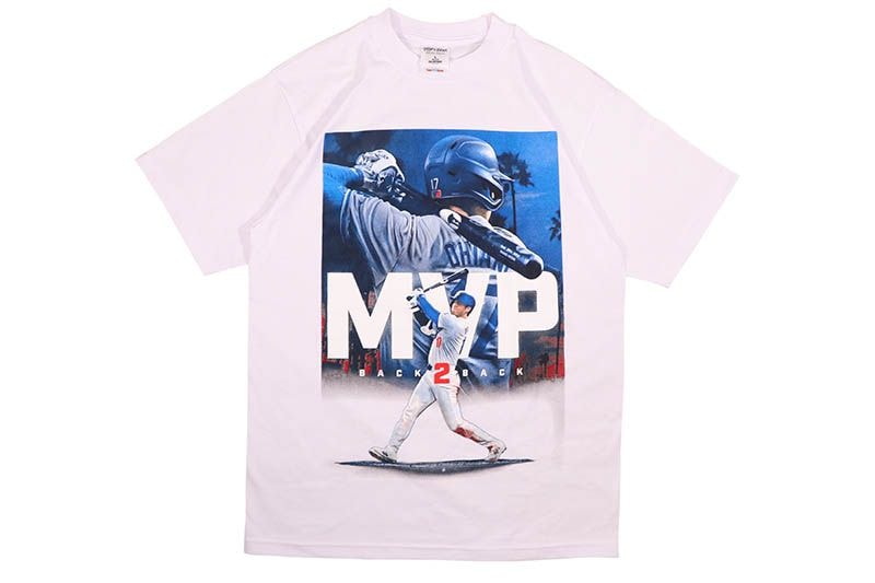 STREET WEAR SUPPLY SHOHEI OHTANI MVP BACK 2 BACK T-SHIRT (WHITE)