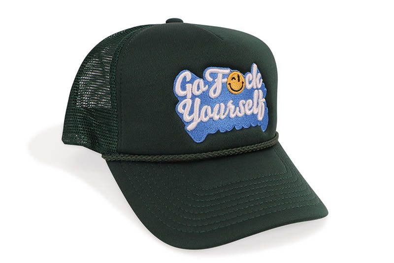 FIELD GRADE GO F*CK YOURSELF FOAM TRUCKER HAT (FG GREEN) 1004726