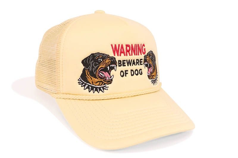 FIELD GRADE BEWARE OF ROTTY FORM TRUCKER HAT (SAND) 1004738