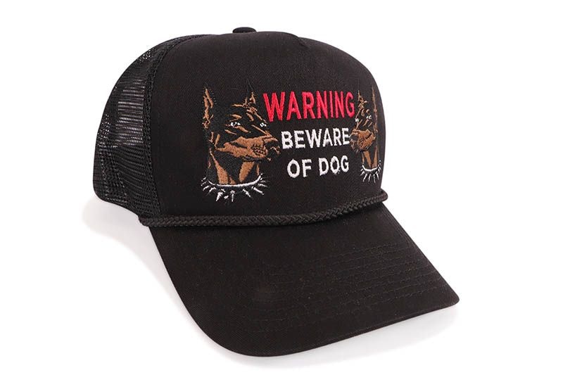 FIELD GRADE BEWARE OF DOG TWILL MESH TRUCKER HAT (BLACK) 1005031