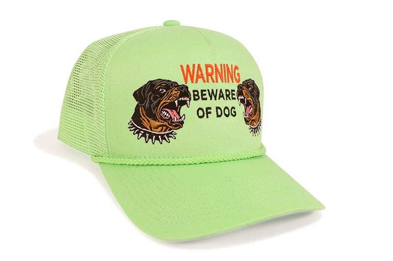 FIELD GRADE BEWARE OF ROTTY TWILL MESH TRUCKER HAT (KEY LIME) 1005192