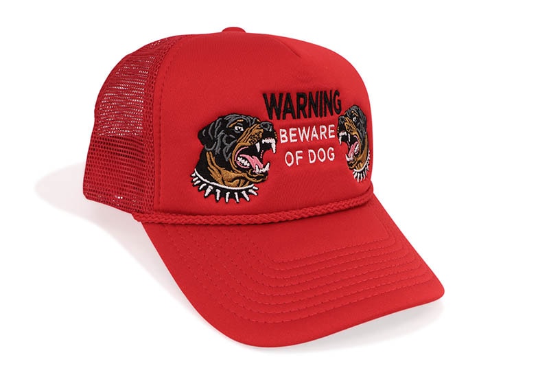 FIELD GRADE BEWARE OF ROTTY FORM TRUCKER HAT (RED) 1004737