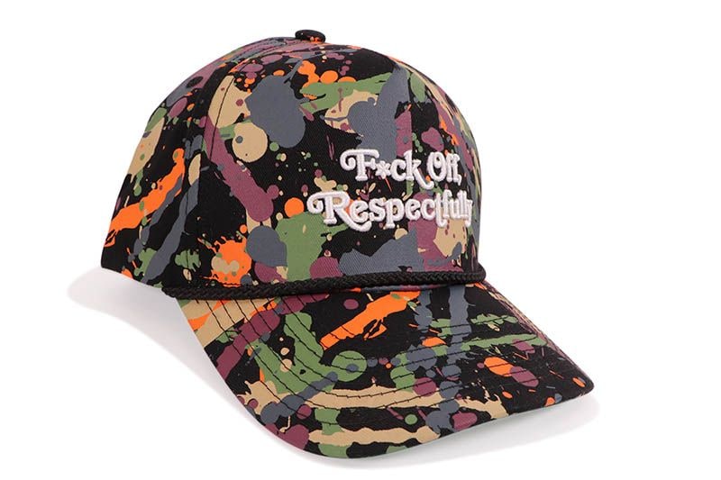 FIELD GRADE RESPECTFULLY TWILL TRUCKER HAT (BLACK SPLATTER) 1004597