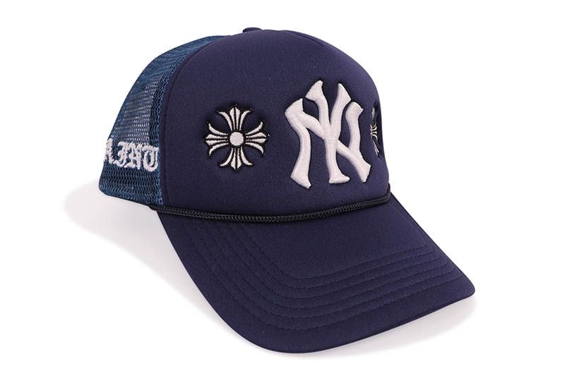 R3BORNE TRIPPY NY TRUCKER HAT (R3MC167:NAVY)