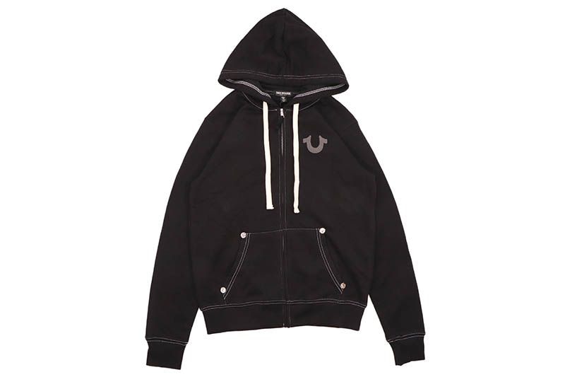 TRUE RELIGION BUDDHA ZIP HOODIE (MA0B129MF3:BLACK)