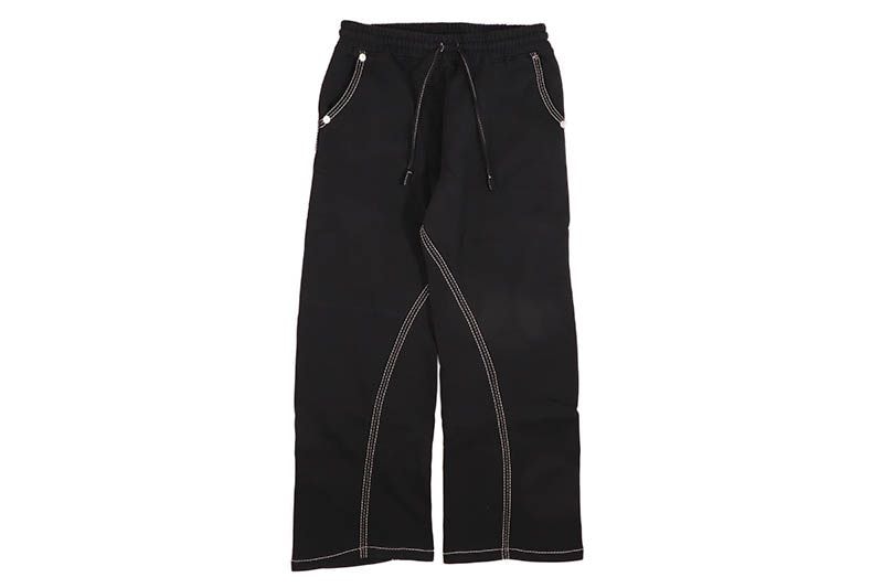 TRUE RELIGION TWISTED TRIPLE BIG T SWEATPANT (110003C:BLACK)