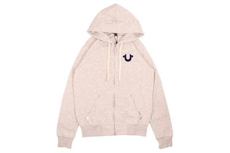 TRUE RELIGION BUDDHA ZIP HOODIE (MA0B129MF3:OATMEAL)