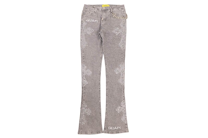 GUAPI デニム タグあり L.H.P ジーンズ GUAPI/グアピ/Obsidian Black Flowers Regular Denim