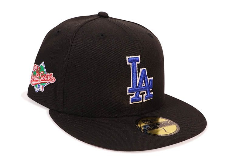 NEW ERA LOS ANGELES DODGERS 59FIFTY FITTED CAP (1988 WORLD SERIES SIDE PATCH/GREY UNDER VISOR/BLACK) 14730502