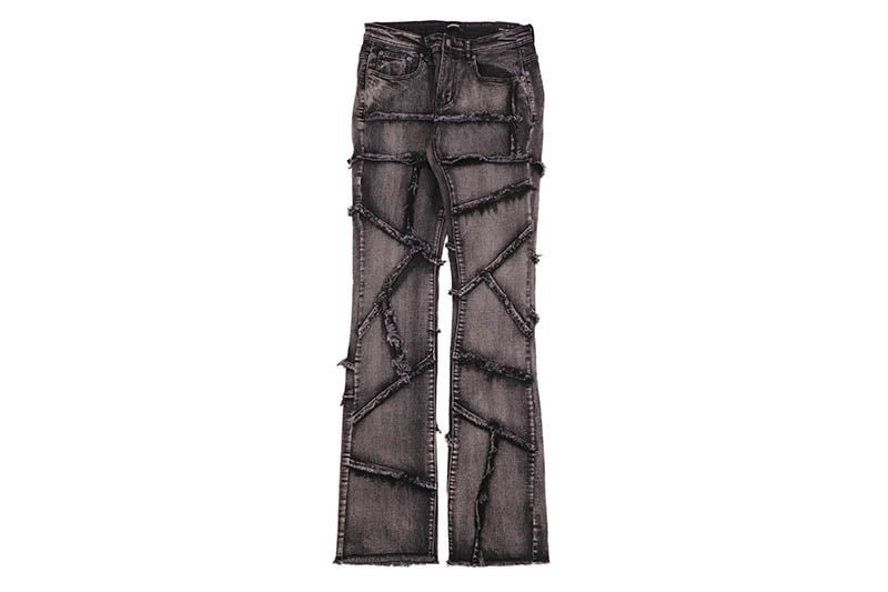 KINDRED LINE RIPPED STACKED JEAN (KD2117:CHAOS BLACK)