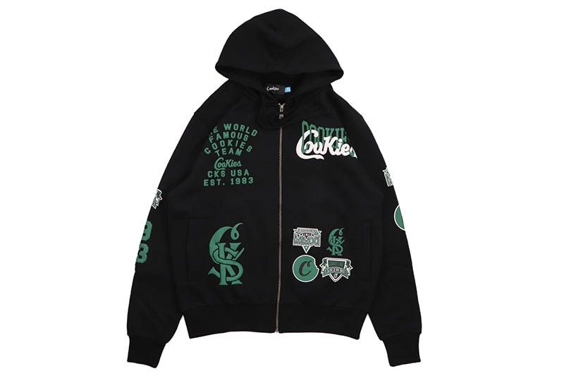 COOKIES TITLE FIGHT FULL ZIP HOODIE (BLACK) CM253HFC11