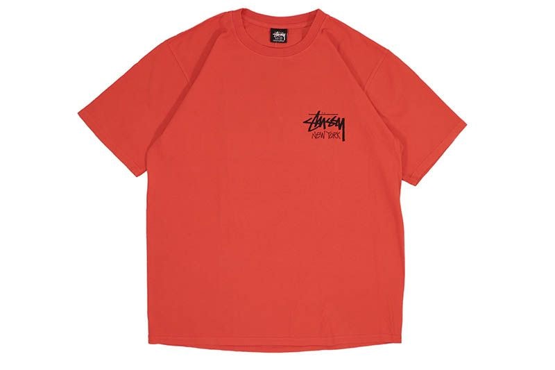 STUSSY STOCK NEW YORK TEE (TOMATO)